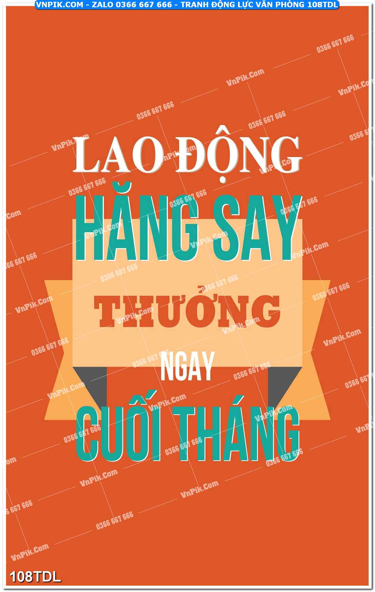 Tranh động lực văn phòng 108TDL