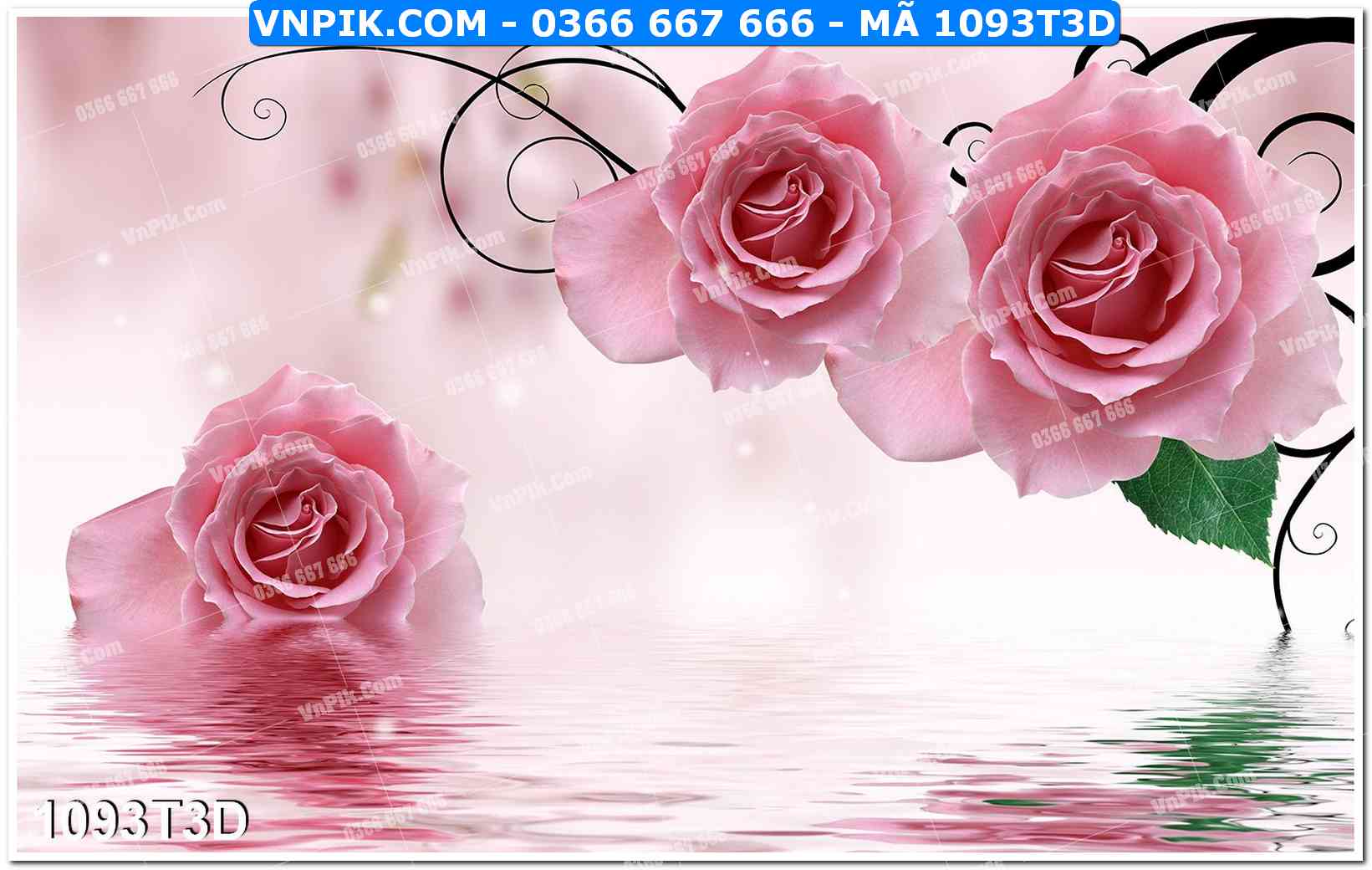 Trah Treo Tường – Tranh 3D Hiện Đại 1093T3D