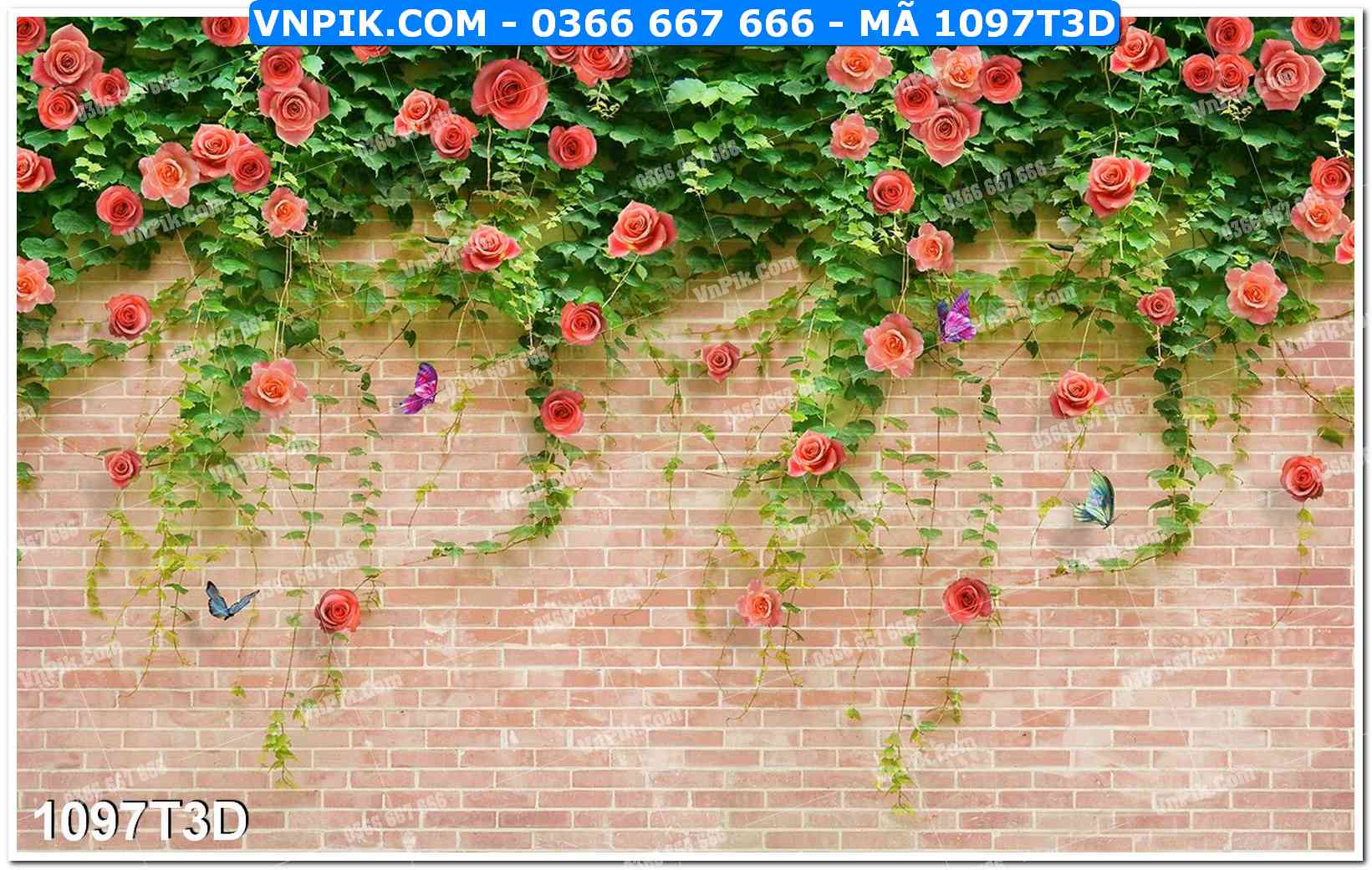 Trah Treo Tường – Tranh 3D Hiện Đại 1097T3D