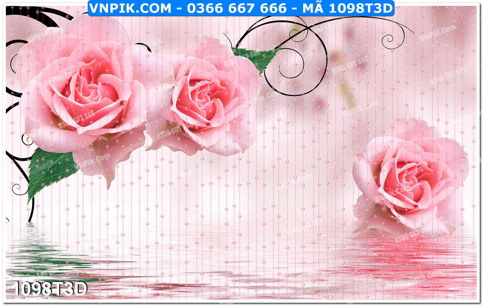 Trah Treo Tường – Tranh 3D Hiện Đại 1098T3D