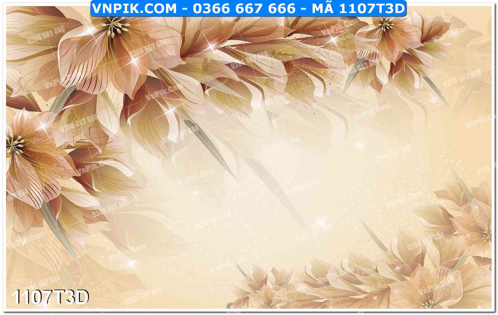 Trah Treo Tường – Tranh 3D Hiện Đại 1107T3D