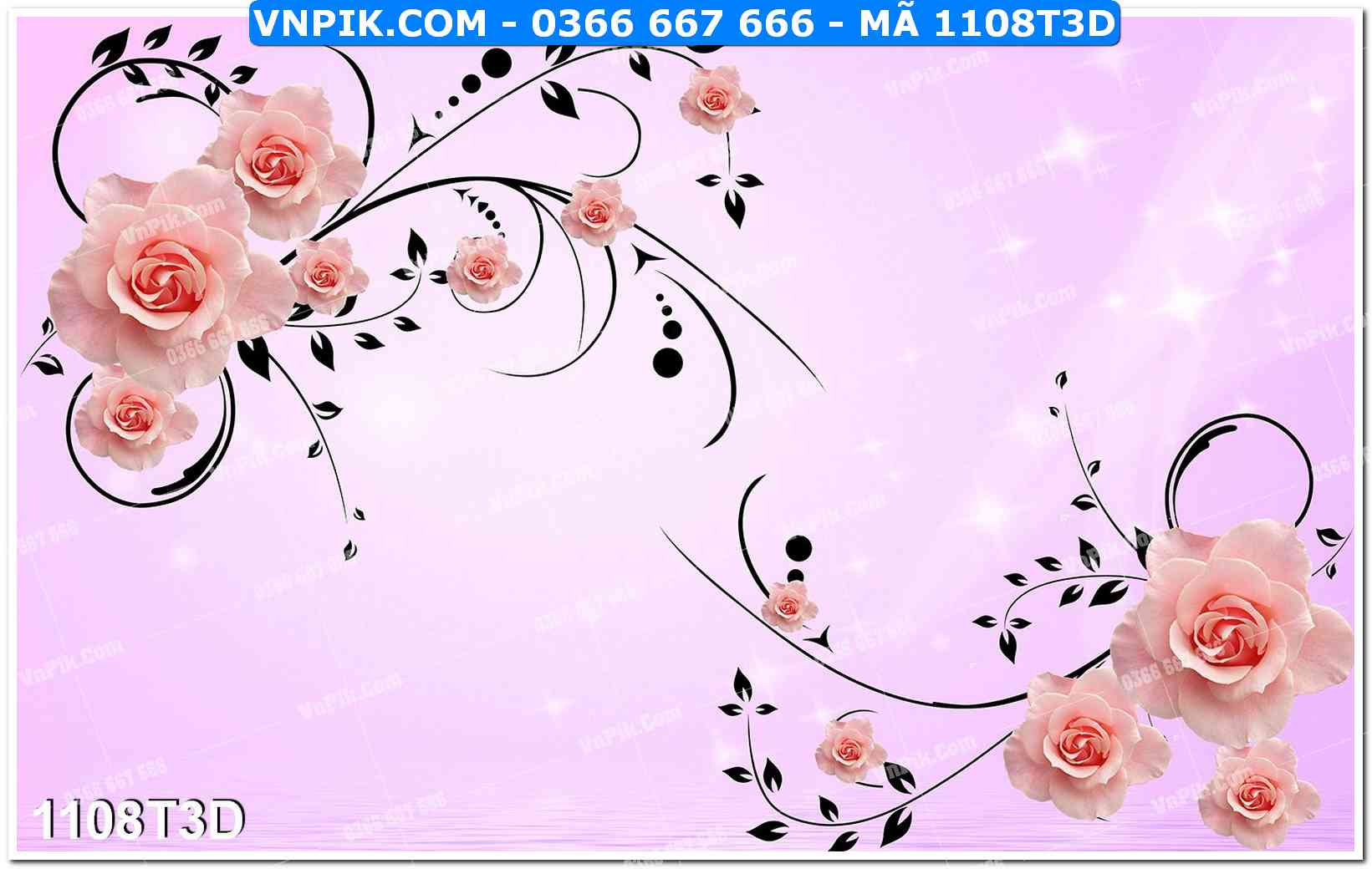 Trah Treo Tường – Tranh 3D Hiện Đại 1108T3D