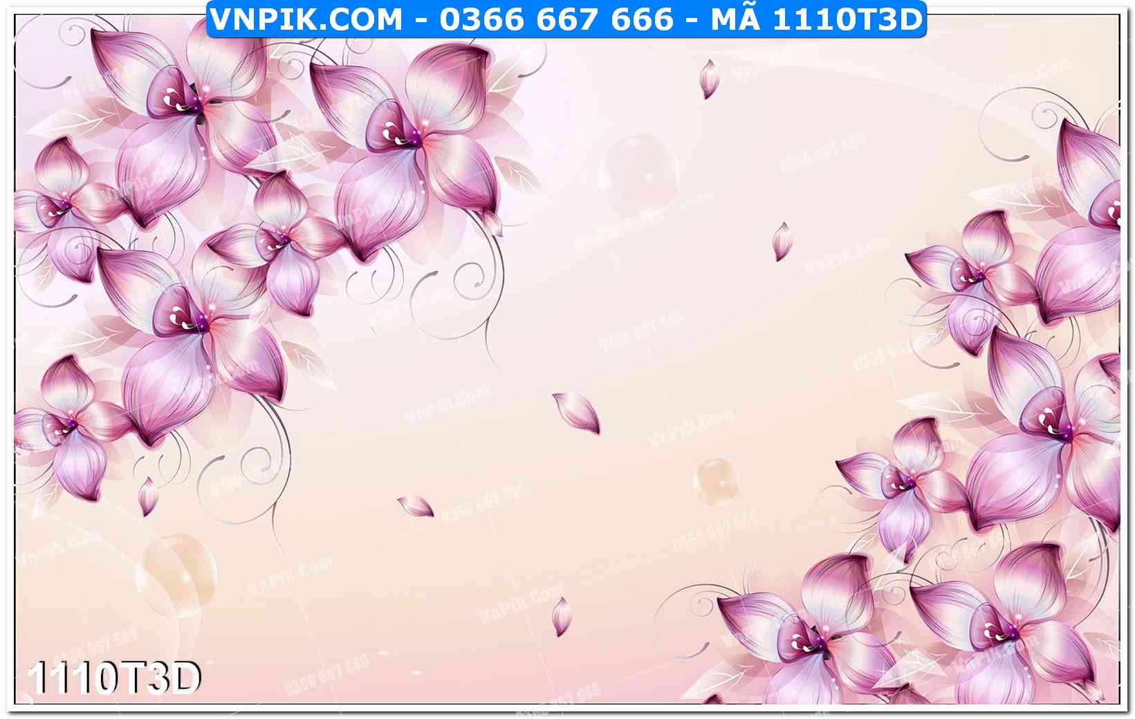 Trah Treo Tường – Tranh 3D Hiện Đại 1110T3D