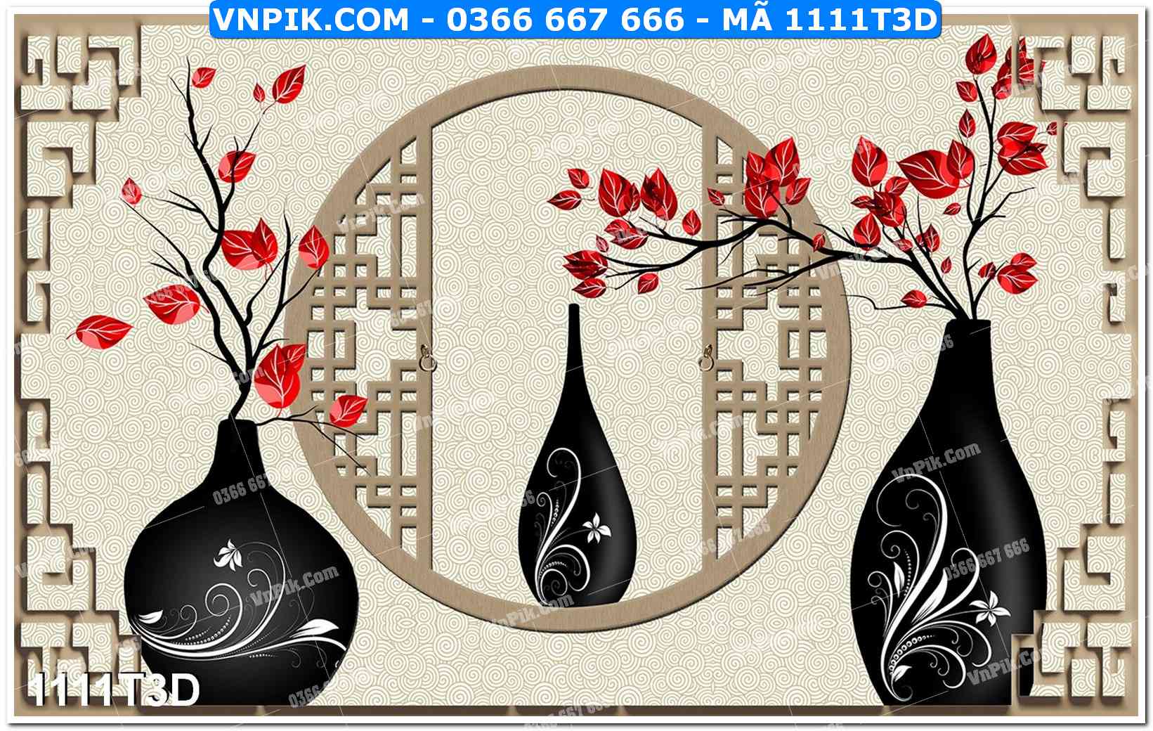 Trah Treo Tường – Tranh 3D Hiện Đại 1111T3D