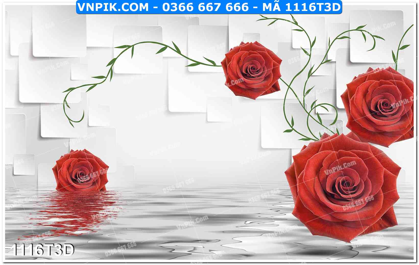 Trah Treo Tường – Tranh 3D Hiện Đại 1116T3D
