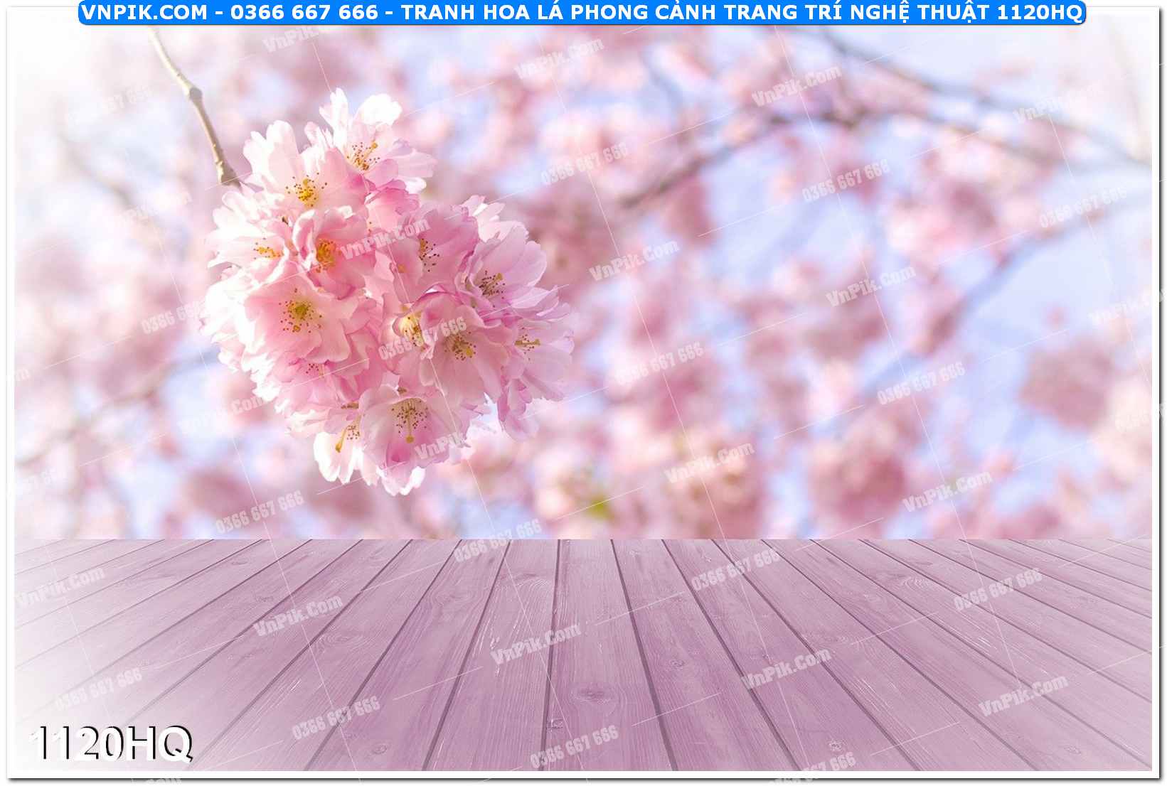 Tranh hoa lá phong cảnh trang trí nghệ thuật 1120HQ