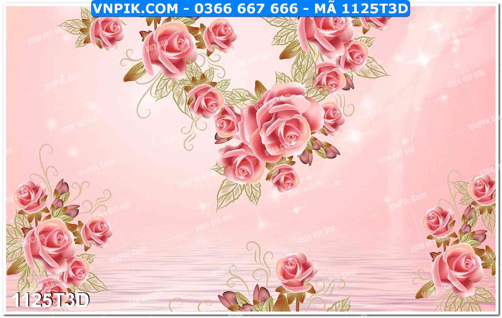 Trah Treo Tường – Tranh 3D Hiện Đại 1125T3D