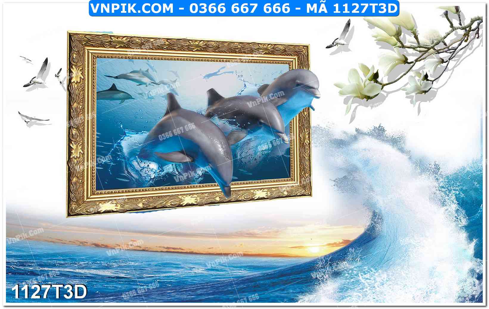 Trah Treo Tường – Tranh 3D Hiện Đại 1127T3D