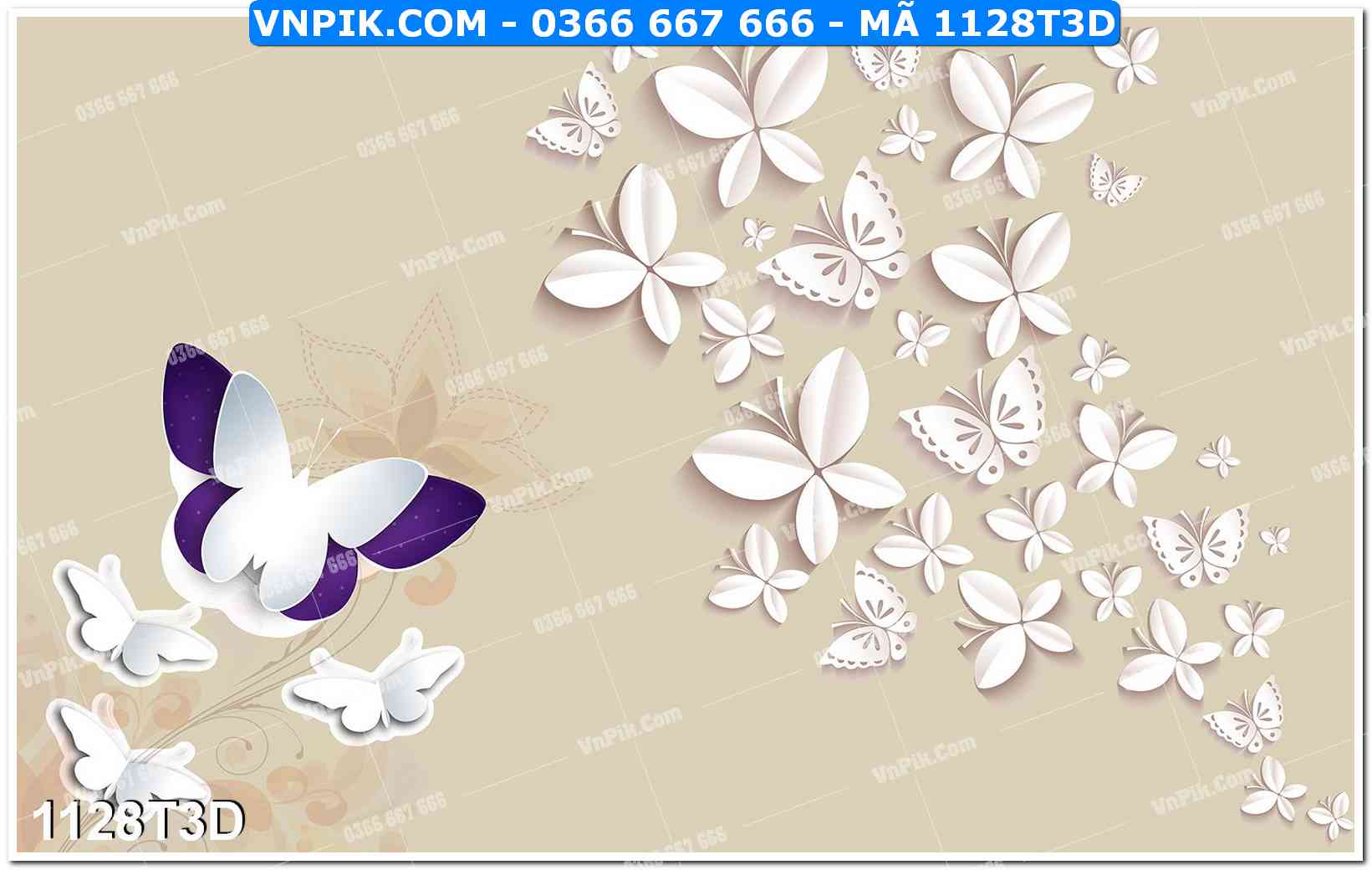 Trah Treo Tường – Tranh 3D Hiện Đại 1128T3D
