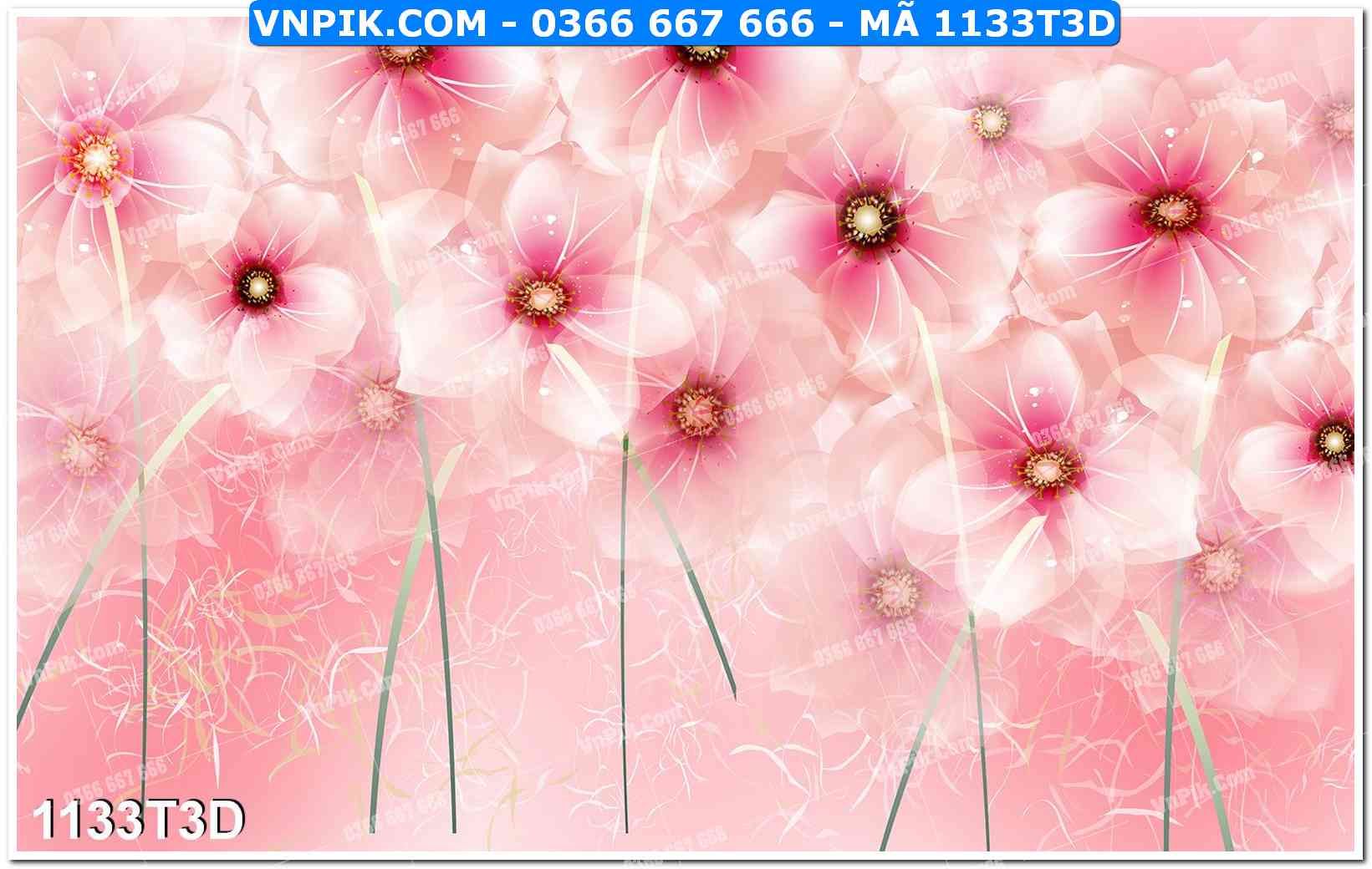Trah Treo Tường – Tranh 3D Hiện Đại 1133T3D