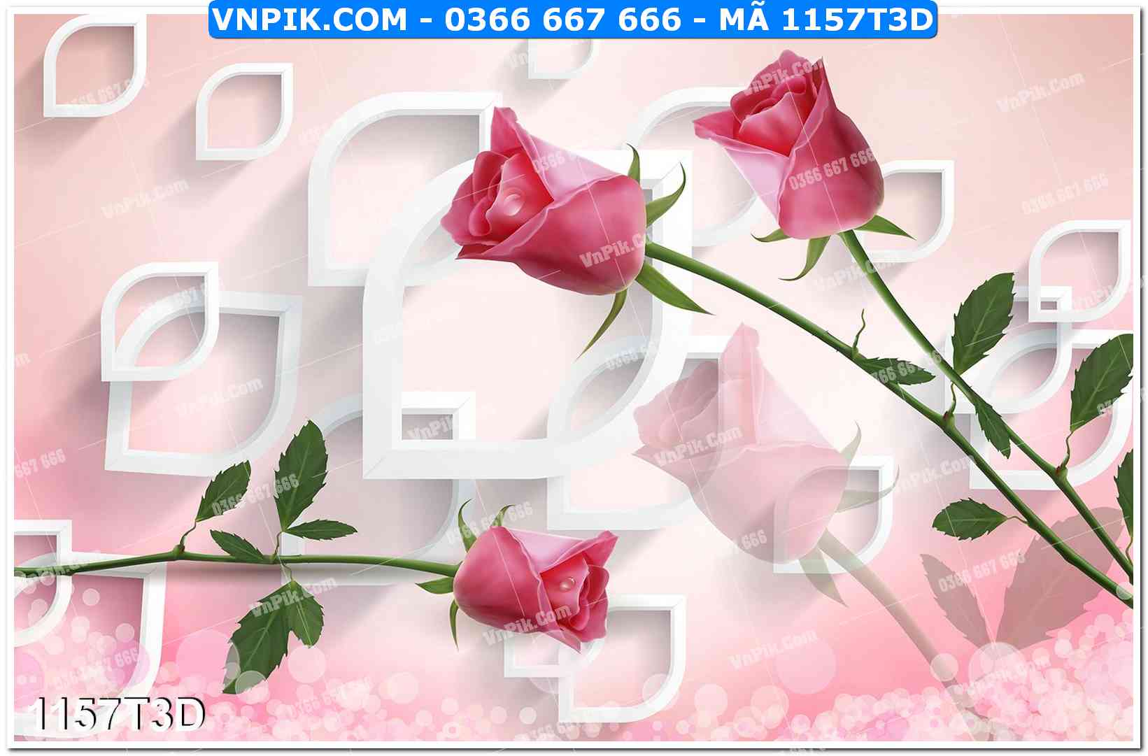 Trah Treo Tường – Tranh 3D Hiện Đại 1157T3D