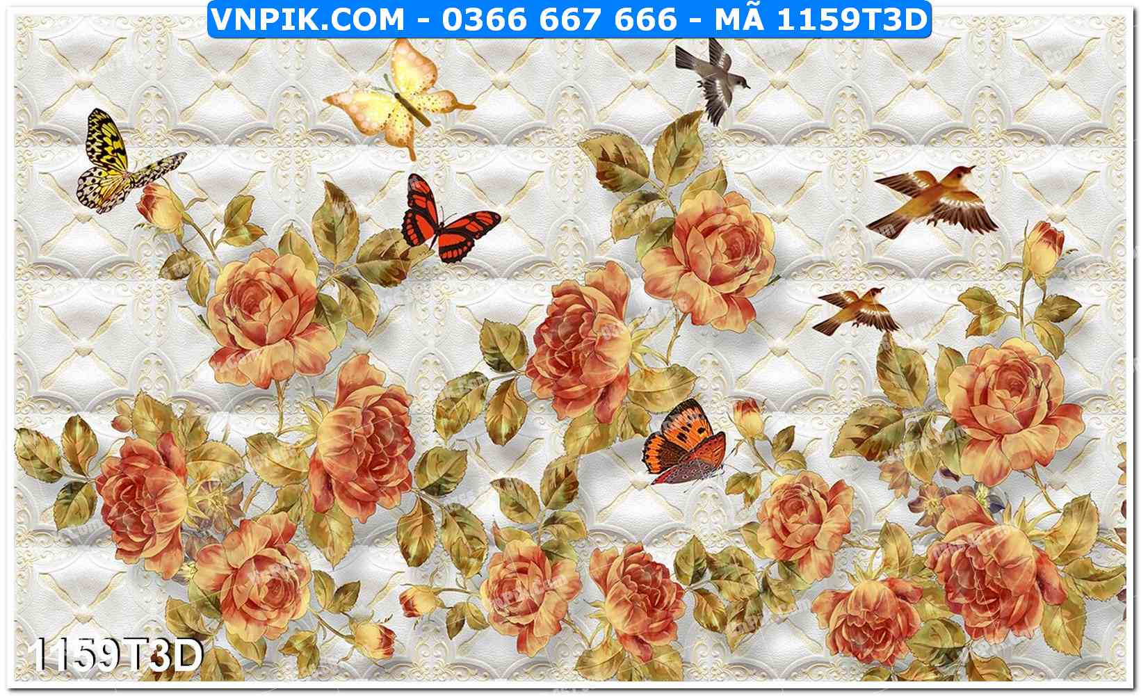 Trah Treo Tường – Tranh 3D Hiện Đại 1159T3D