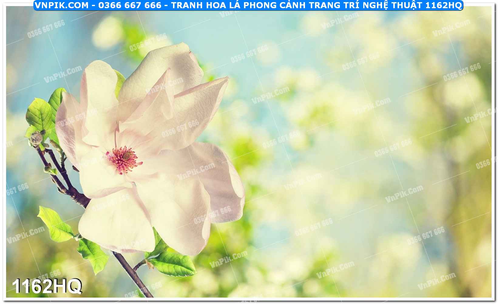 Tranh hoa lá phong cảnh trang trí nghệ thuật 1162HQ