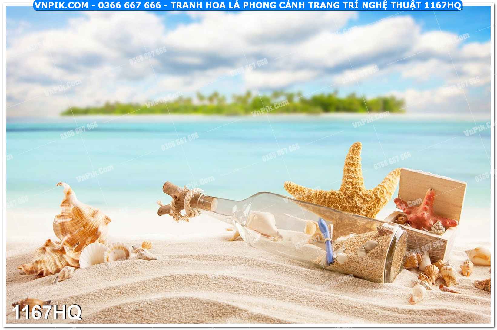Tranh hoa lá phong cảnh trang trí nghệ thuật 1167HQ