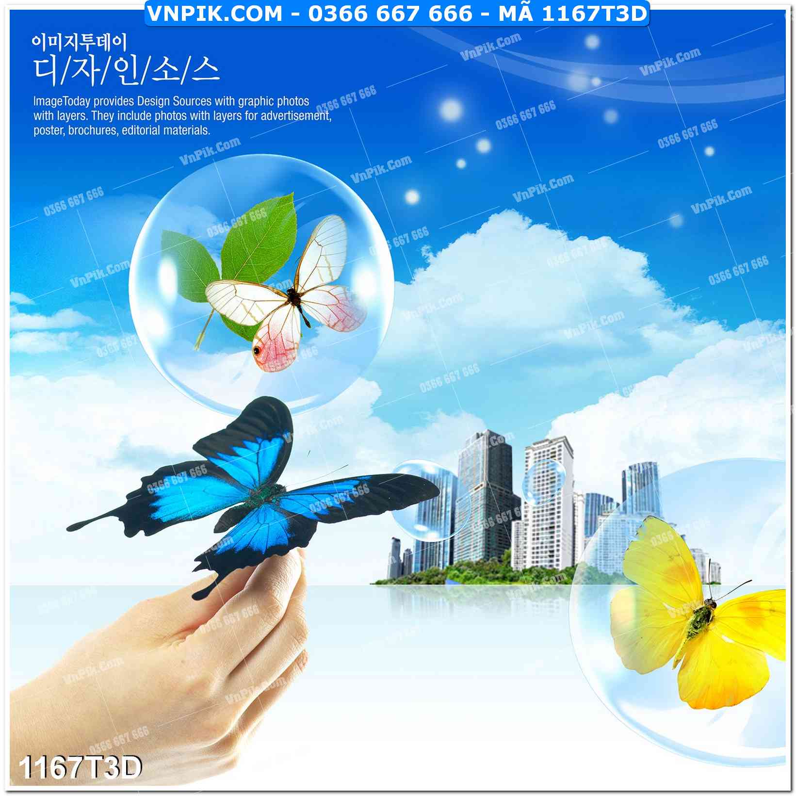 Trah Treo Tường – Tranh 3D Hiện Đại 1167T3D