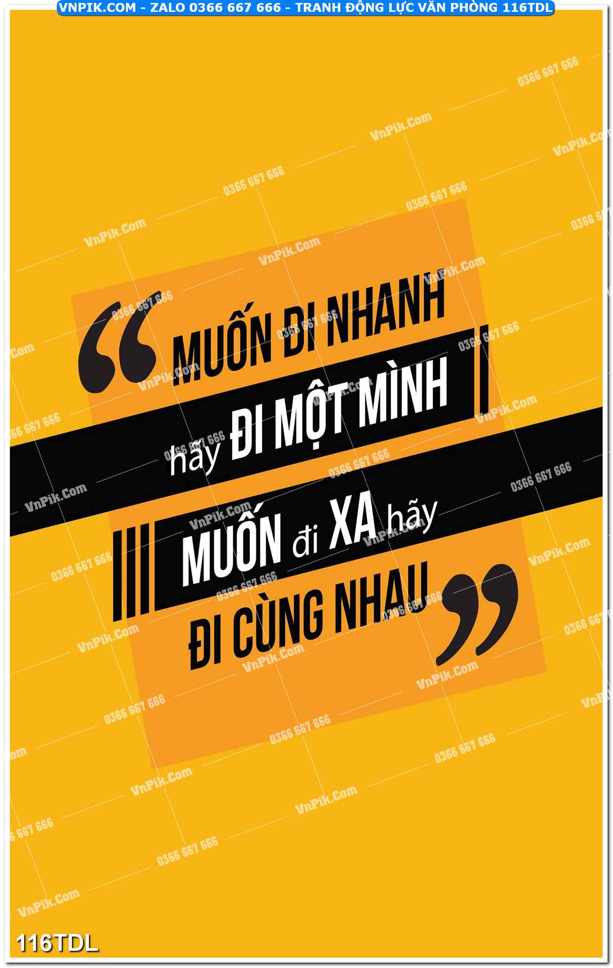 Tranh động lực văn phòng 116TDL