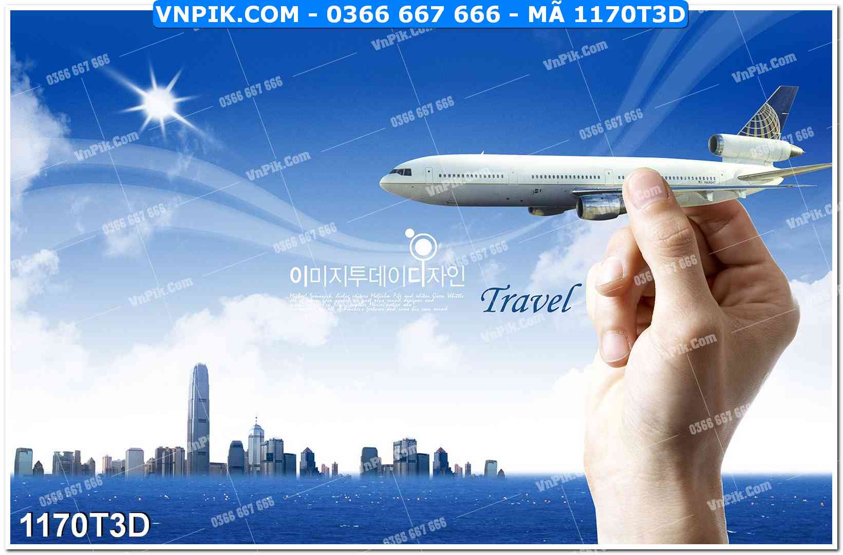 Trah Treo Tường – Tranh 3D Hiện Đại 1170T3D