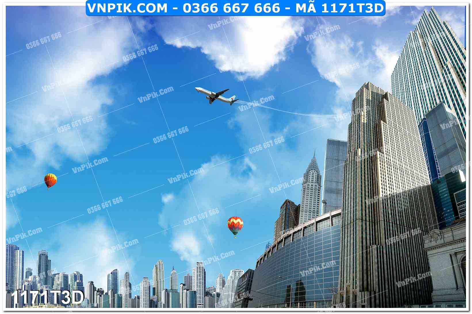Trah Treo Tường – Tranh 3D Hiện Đại 1171T3D
