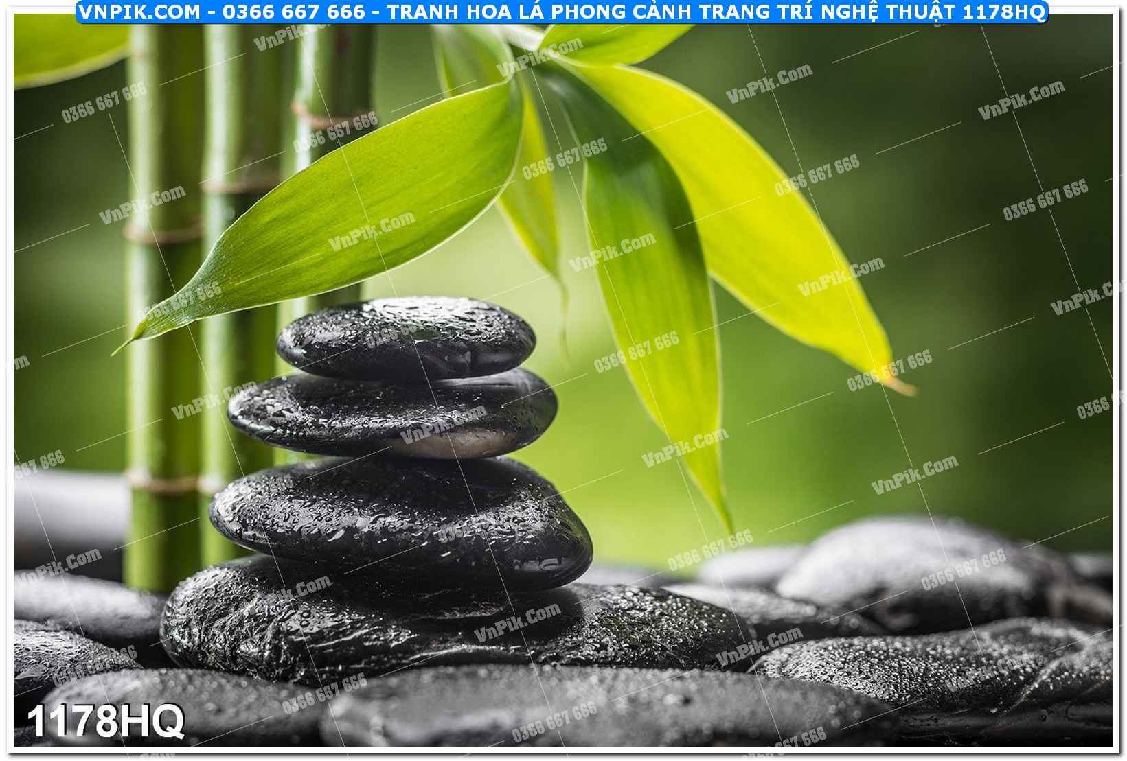 Tranh hoa lá phong cảnh trang trí nghệ thuật 1178HQ
