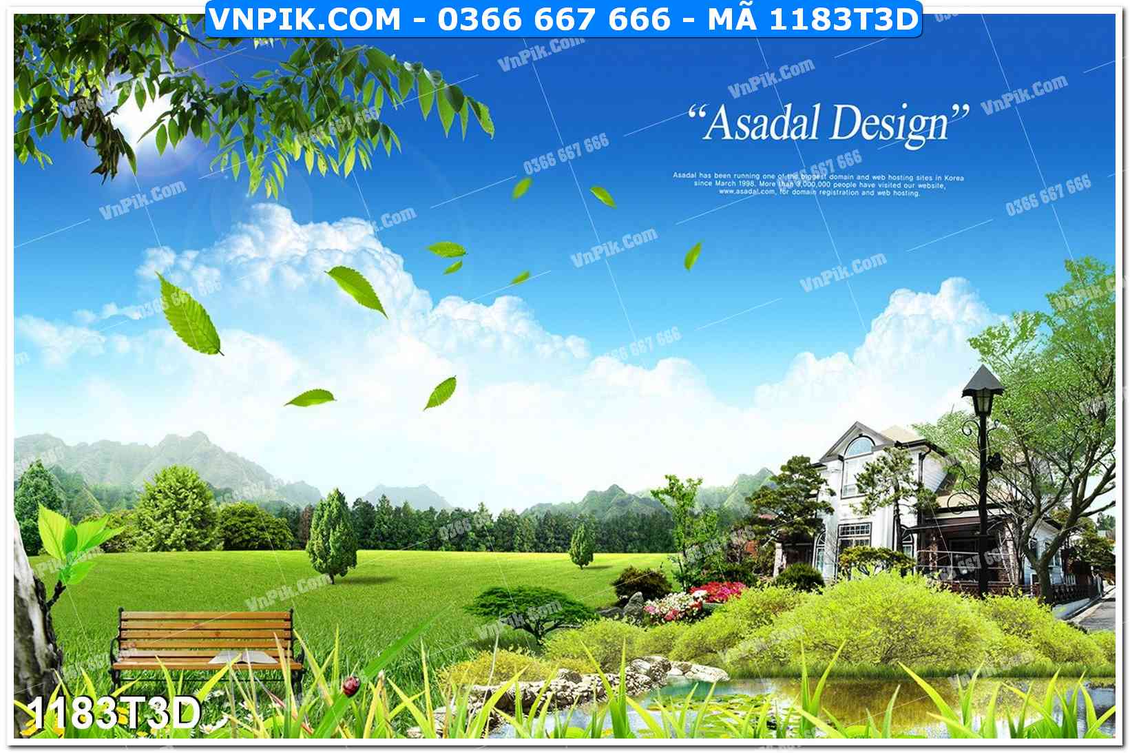 Trah Treo Tường – Tranh 3D Hiện Đại 1183T3D
