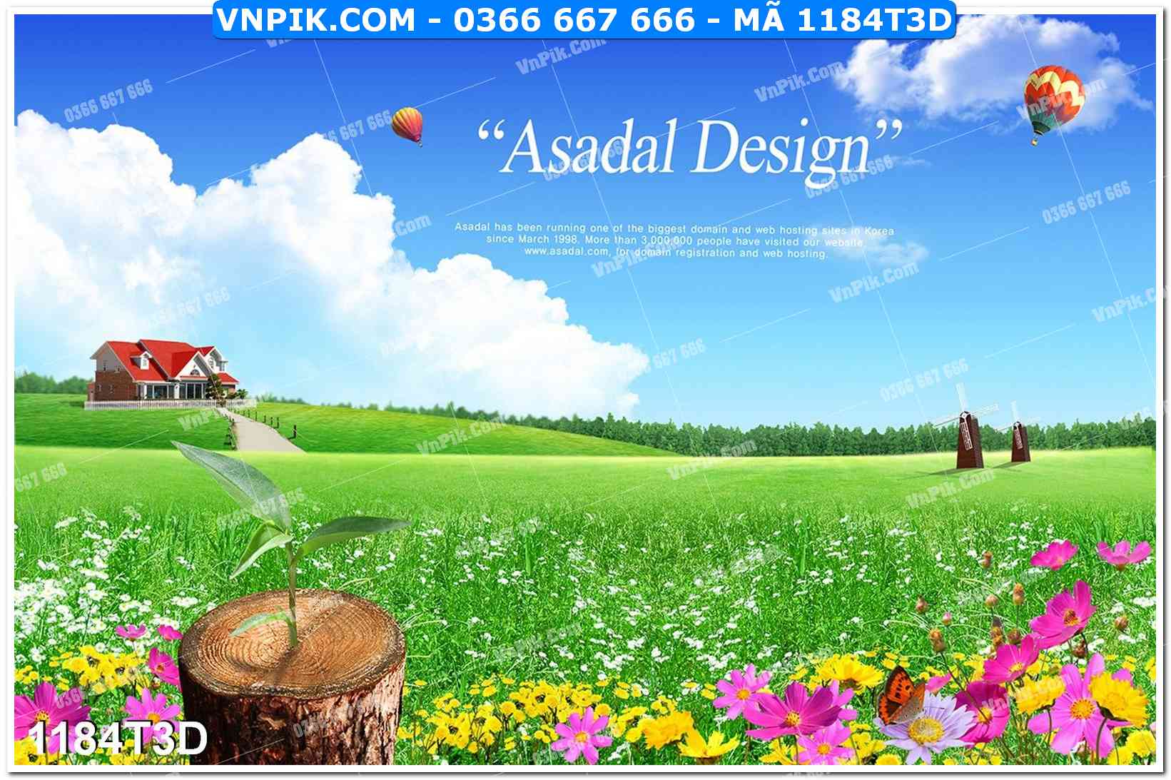 Trah Treo Tường – Tranh 3D Hiện Đại 1184T3D