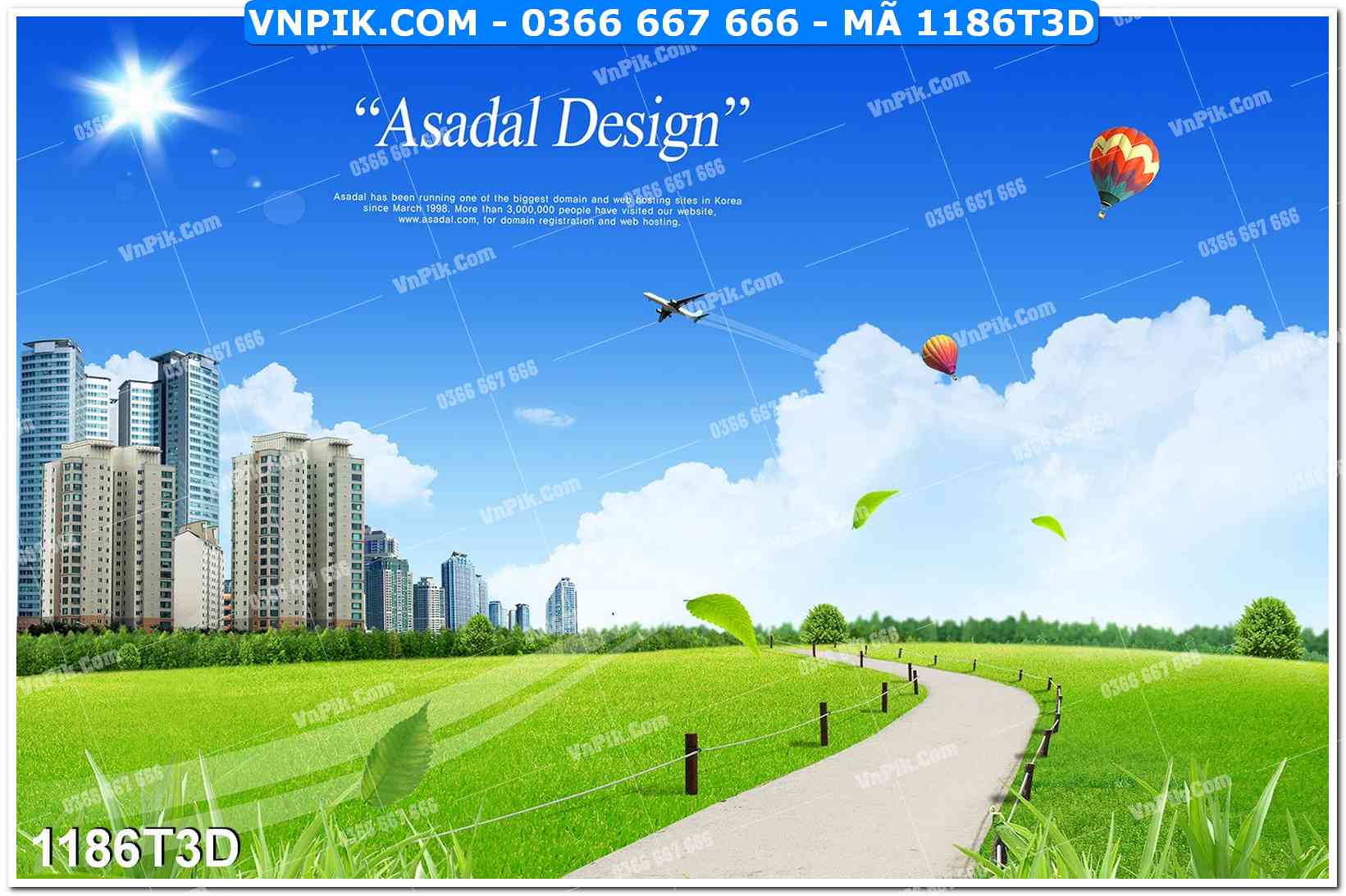 Trah Treo Tường – Tranh 3D Hiện Đại 1186T3D