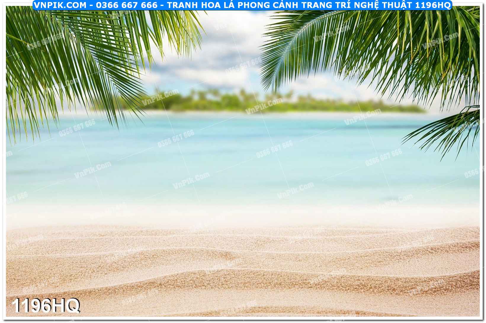 Tranh hoa lá phong cảnh trang trí nghệ thuật 1196HQ