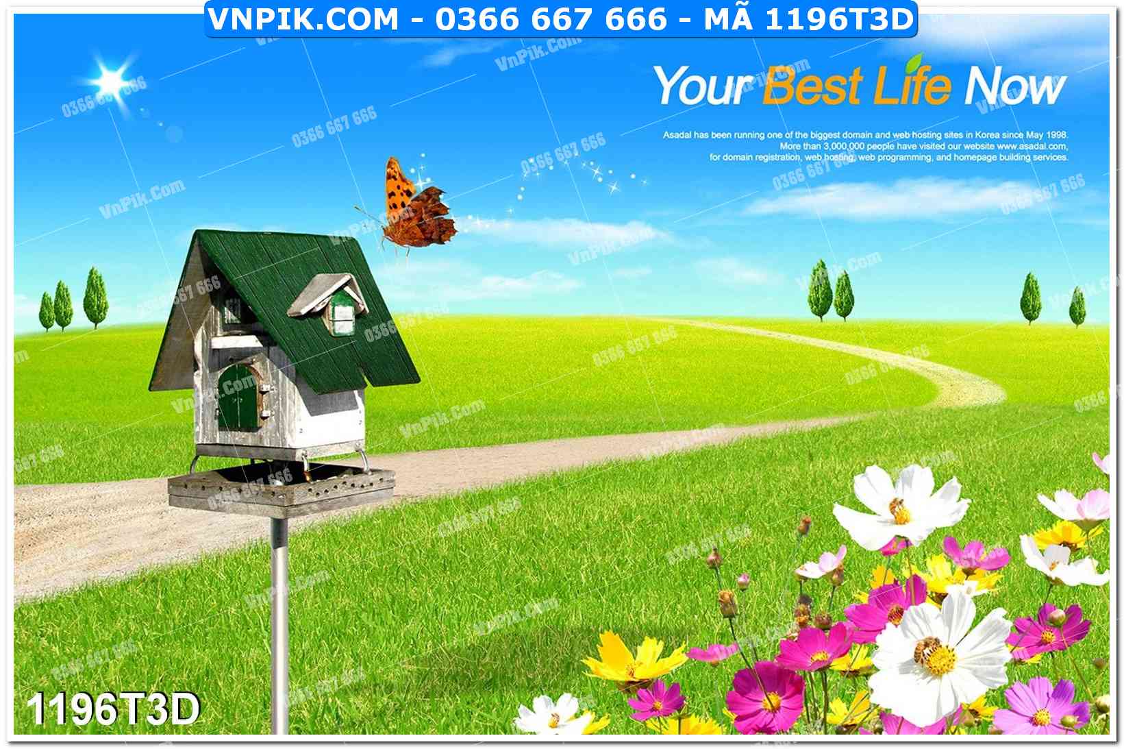 Trah Treo Tường – Tranh 3D Hiện Đại 1196T3D