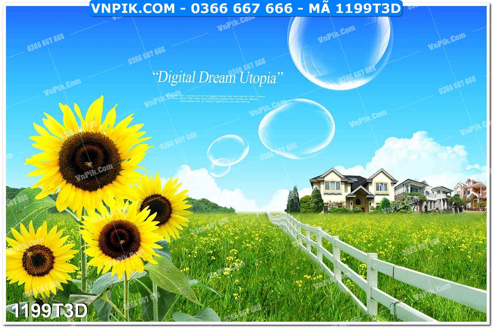 Trah Treo Tường – Tranh 3D Hiện Đại 1199T3D