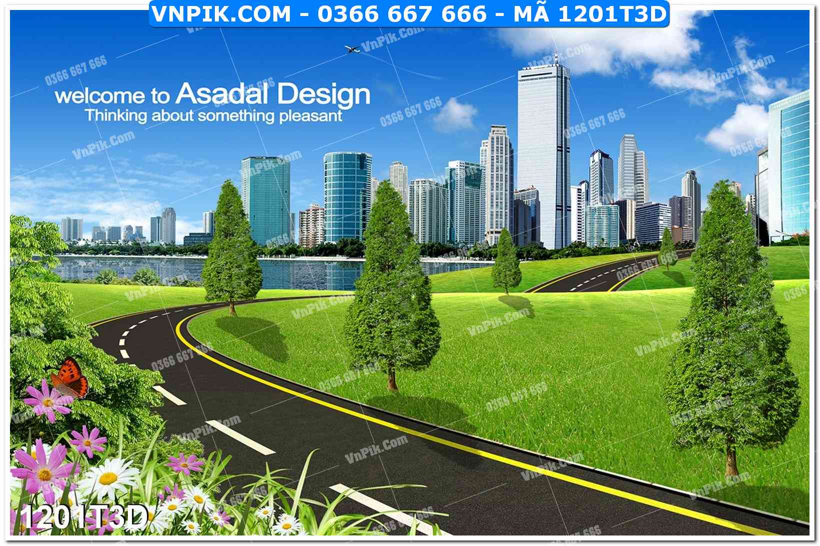 Trah Treo Tường – Tranh 3D Hiện Đại 1201T3D
