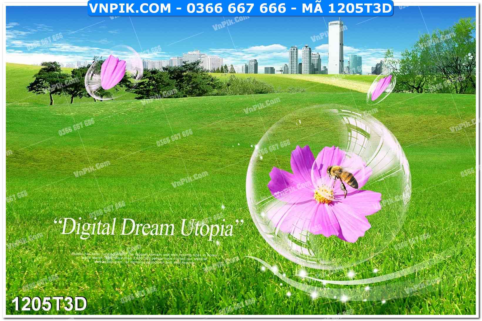 Trah Treo Tường – Tranh 3D Hiện Đại 1205T3D