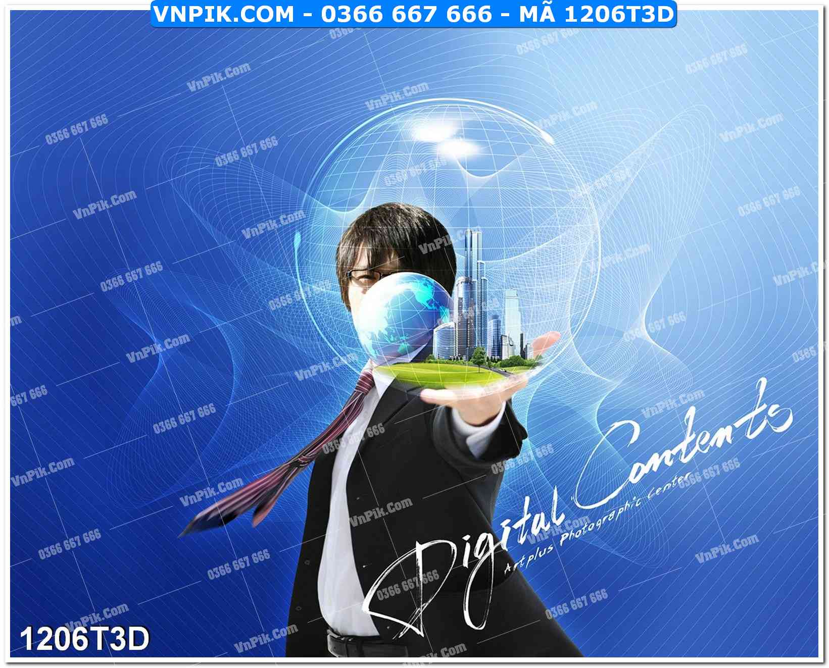 Trah Treo Tường – Tranh 3D Hiện Đại 1206T3D