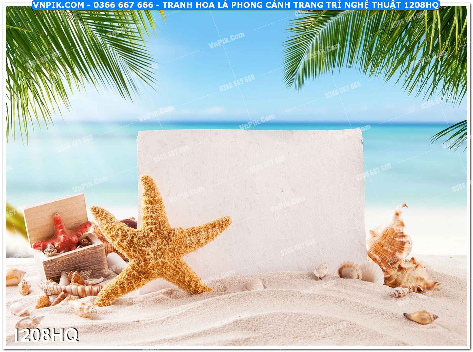 Tranh hoa lá phong cảnh trang trí nghệ thuật 1208HQ