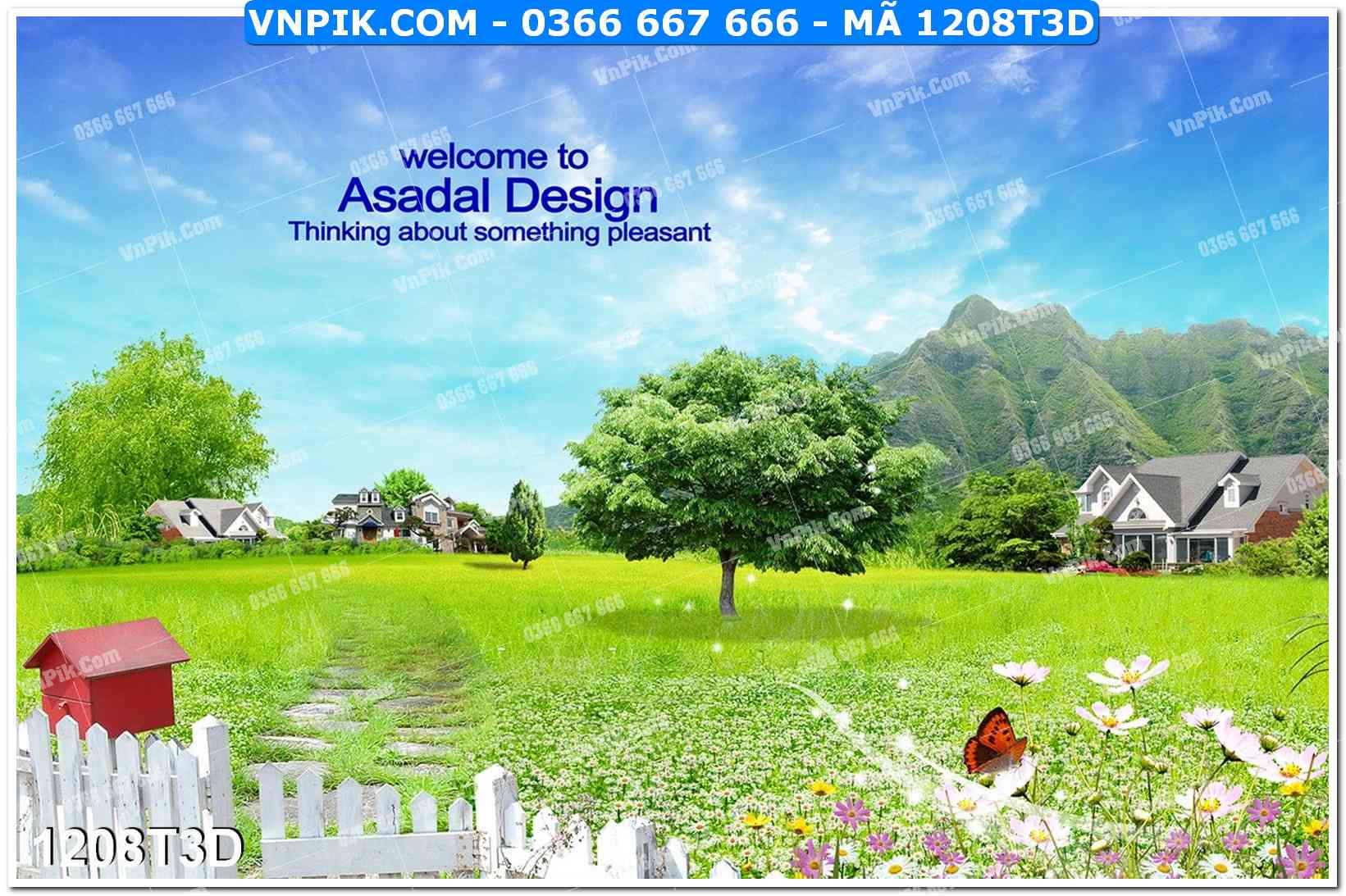 Trah Treo Tường – Tranh 3D Hiện Đại 1208T3D