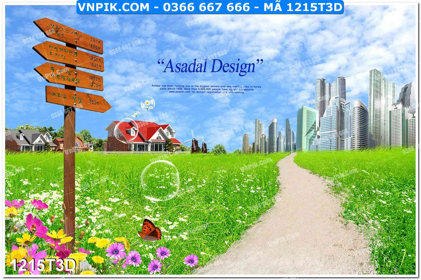 Trah Treo Tường – Tranh 3D Hiện Đại 1215T3D