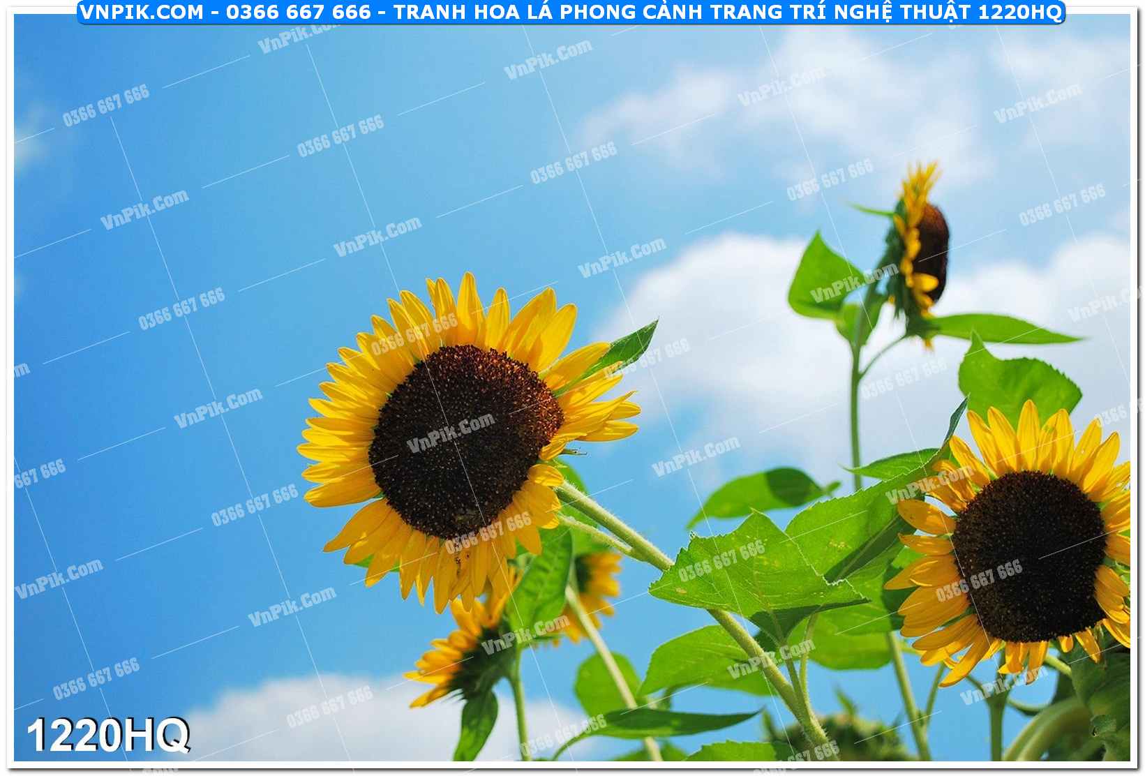 Tranh hoa lá phong cảnh trang trí nghệ thuật 1220HQ