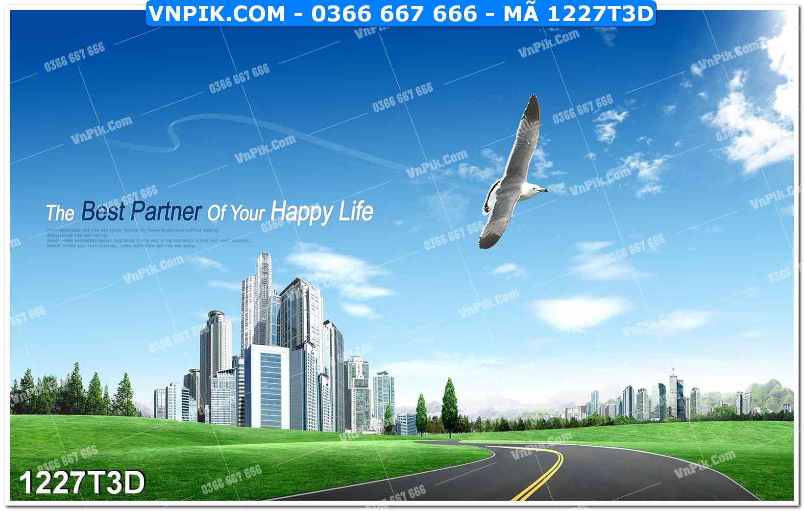 Trah Treo Tường – Tranh 3D Hiện Đại 1227T3D
