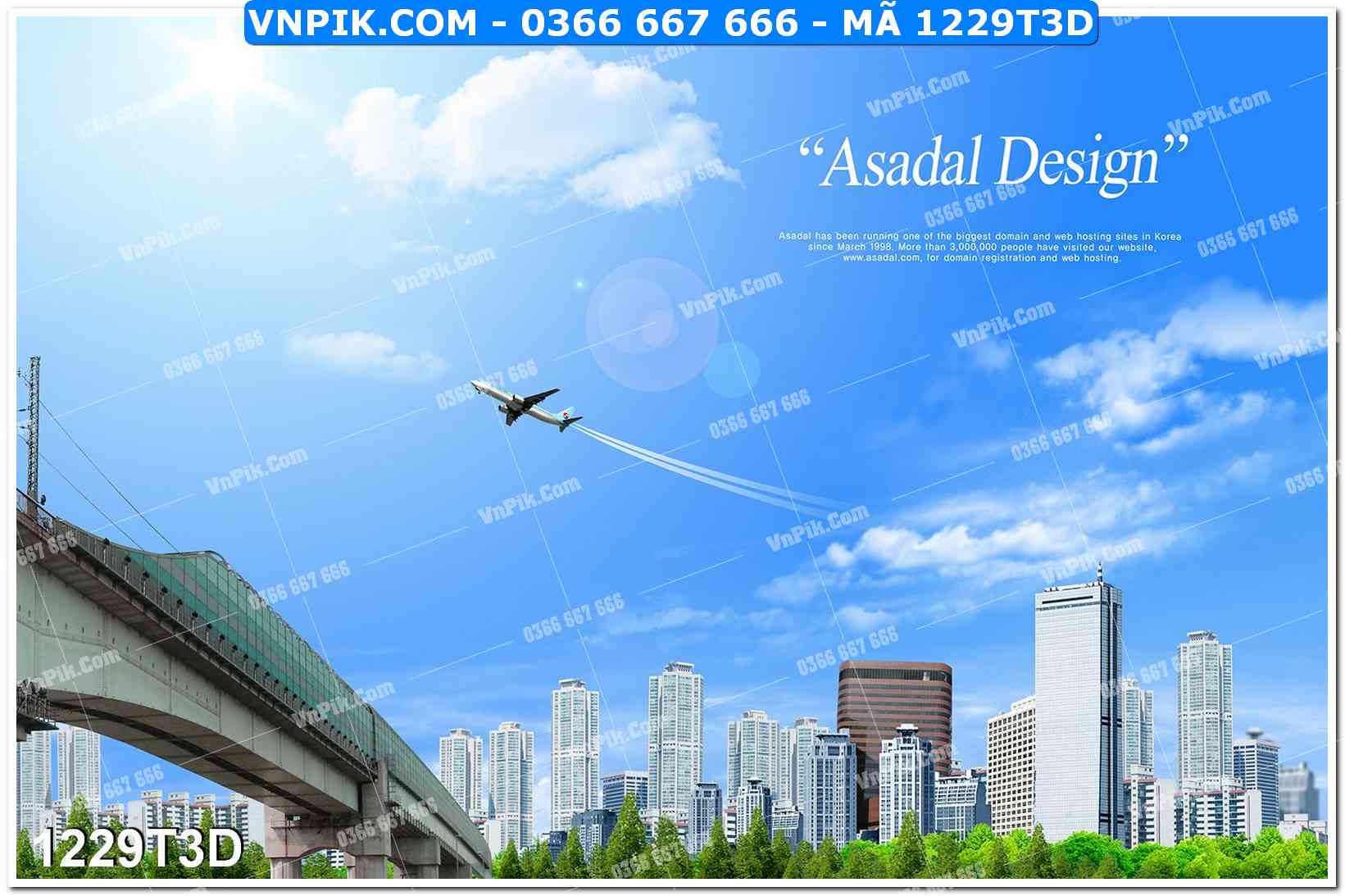 Trah Treo Tường – Tranh 3D Hiện Đại 1229T3D