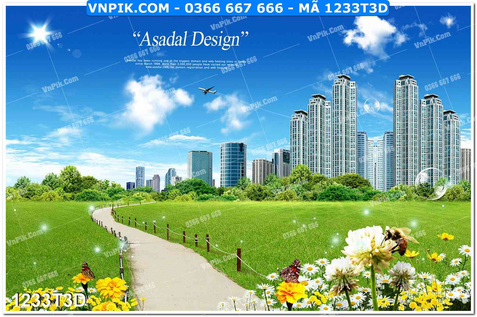 Trah Treo Tường – Tranh 3D Hiện Đại 1233T3D