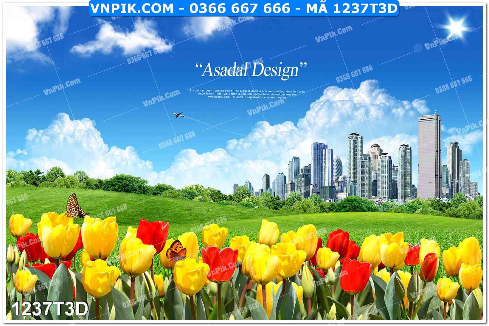 Trah Treo Tường – Tranh 3D Hiện Đại 1237T3D