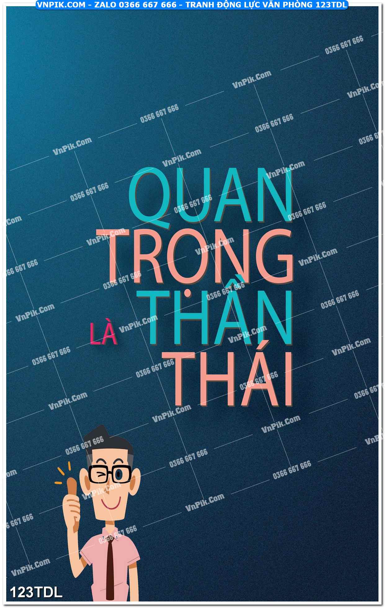Tranh động lực văn phòng 123TDL