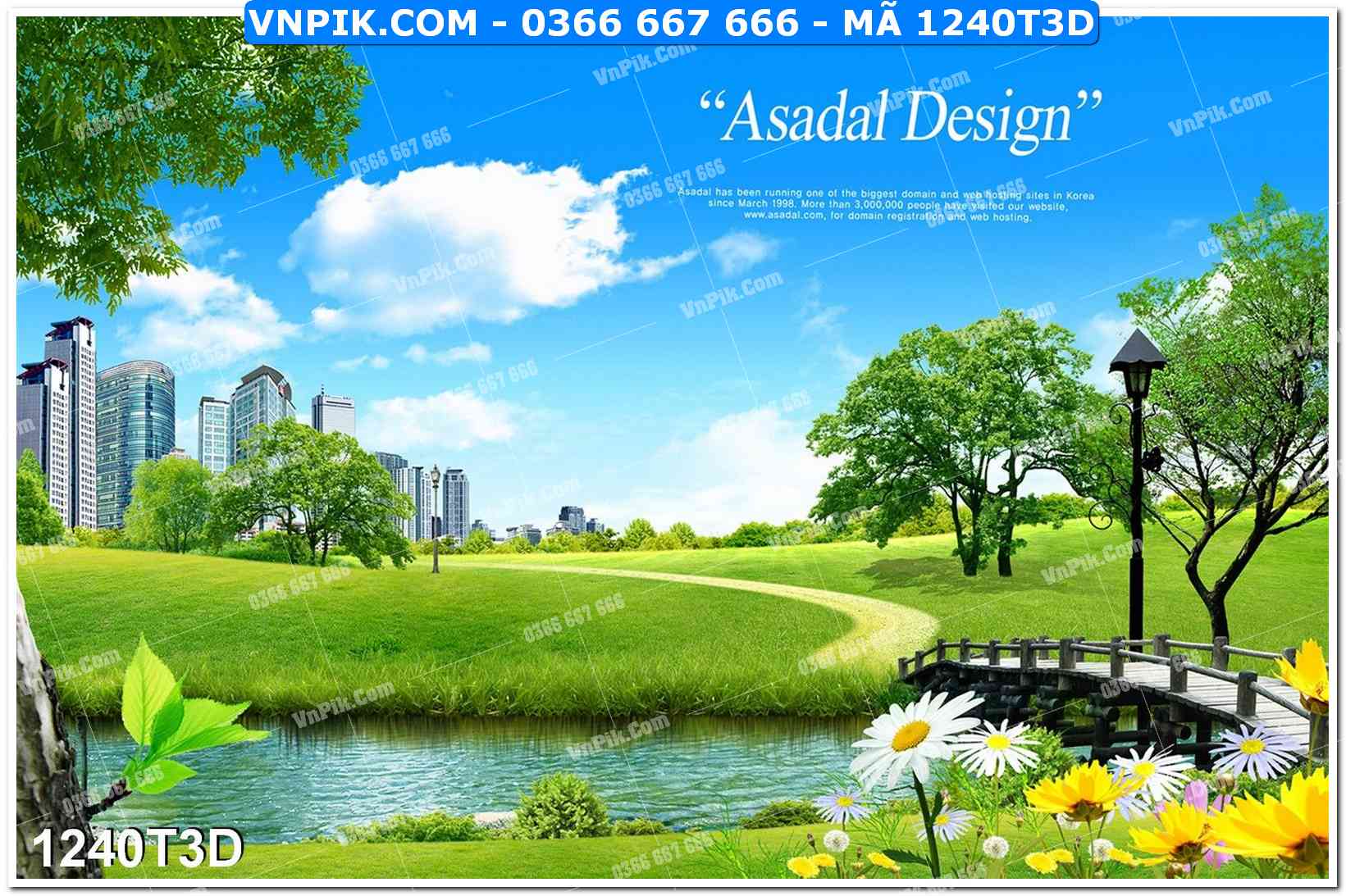 Trah Treo Tường – Tranh 3D Hiện Đại 1240T3D