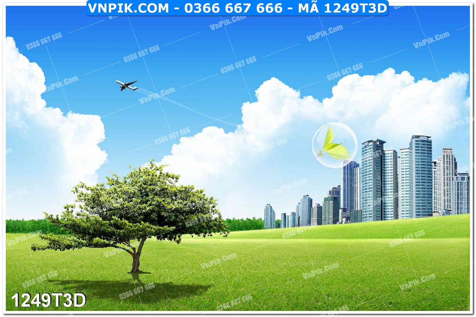 Trah Treo Tường – Tranh 3D Hiện Đại 1249T3D