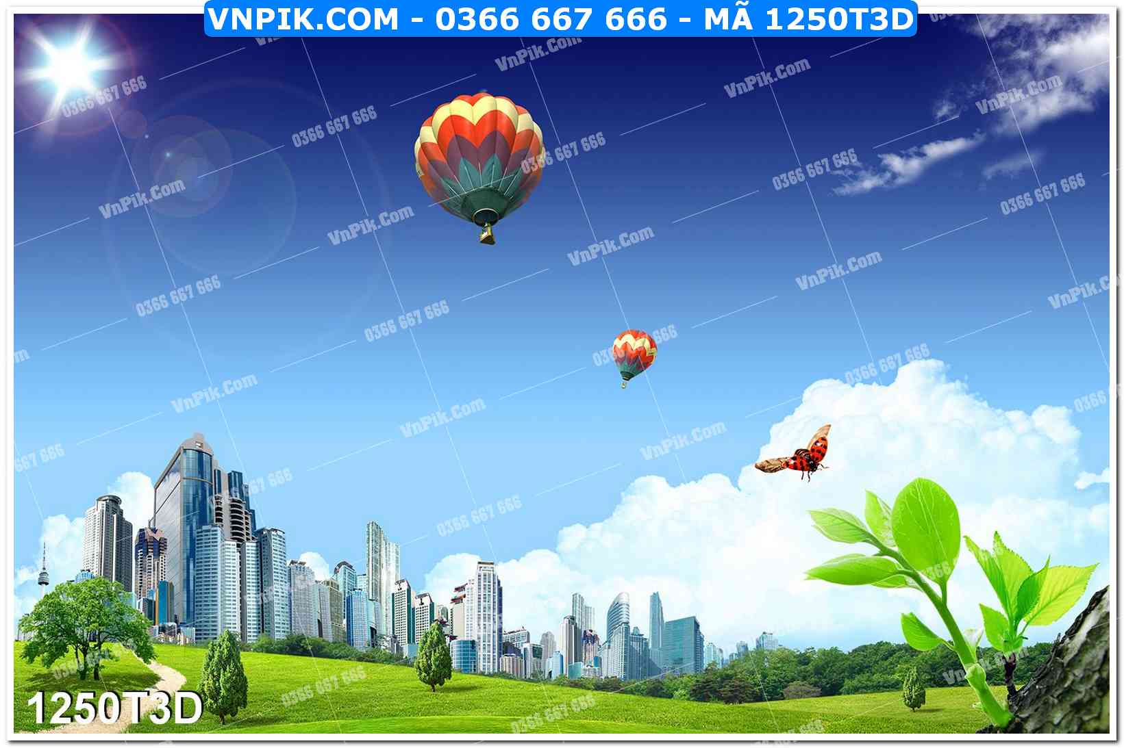 Trah Treo Tường – Tranh 3D Hiện Đại 1250T3D