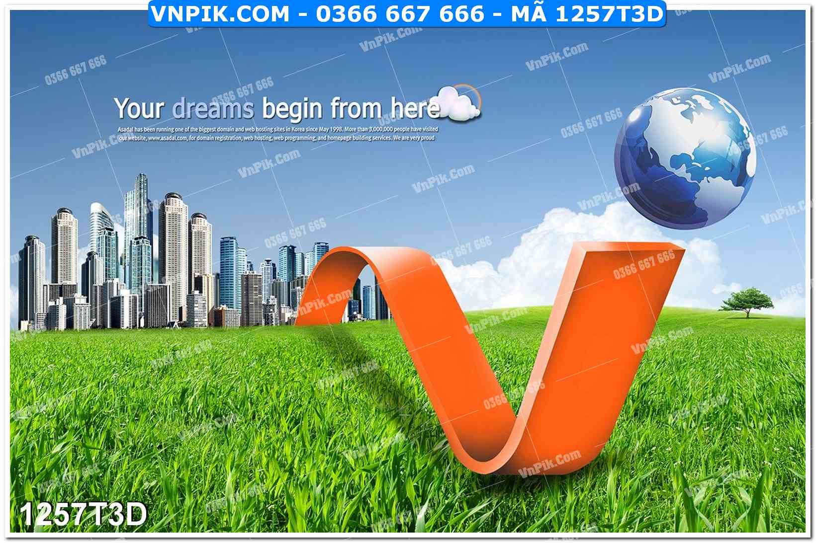 Trah Treo Tường – Tranh 3D Hiện Đại 1257T3D