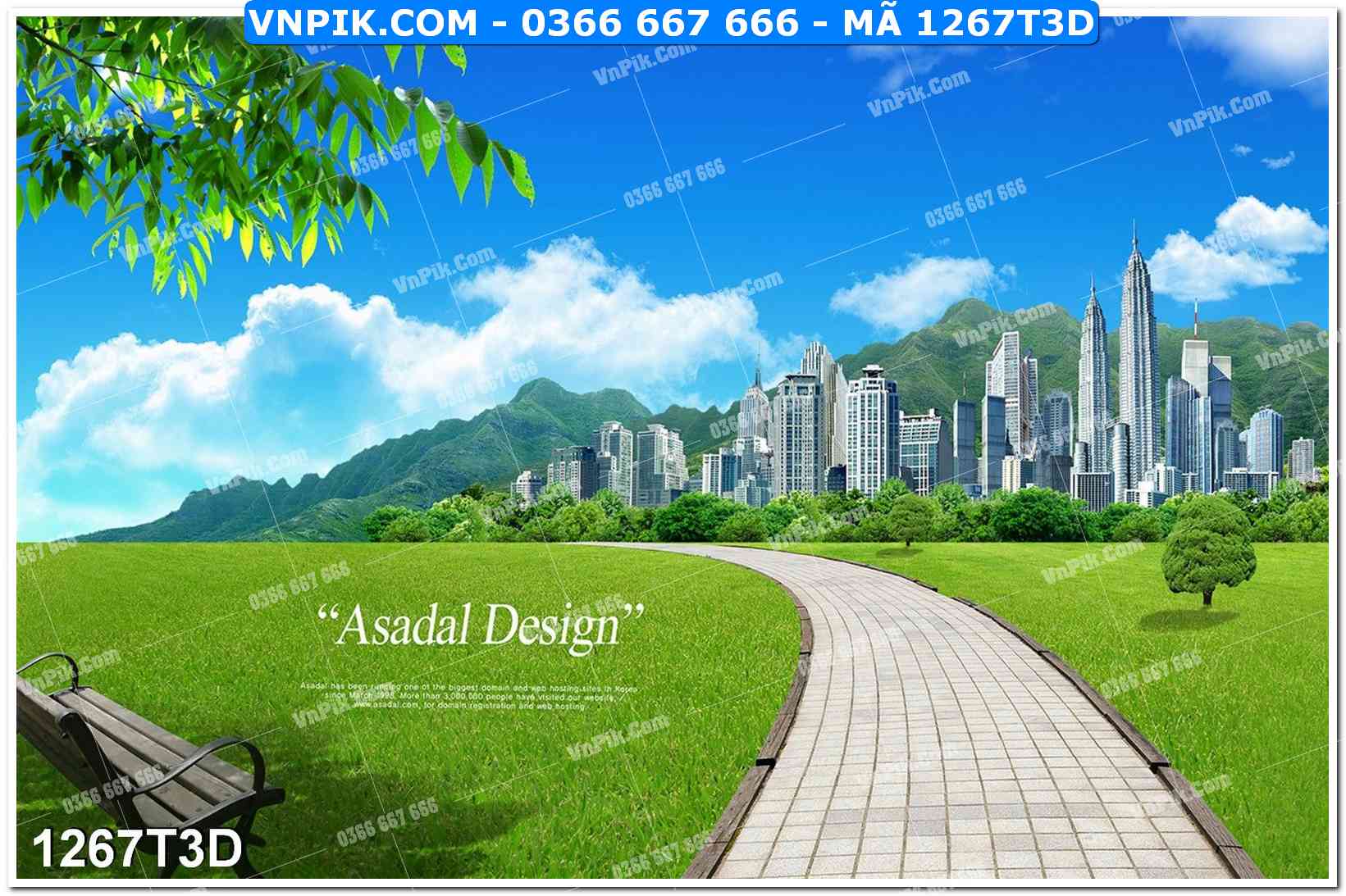 Trah Treo Tường – Tranh 3D Hiện Đại 1267T3D
