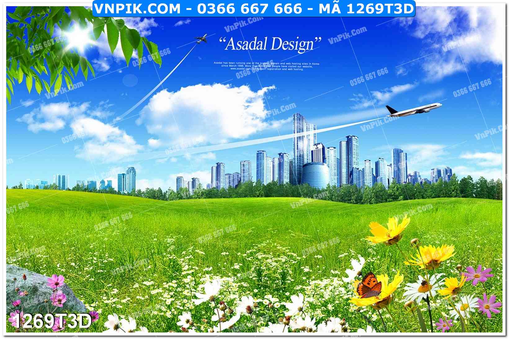 Trah Treo Tường – Tranh 3D Hiện Đại 1269T3D