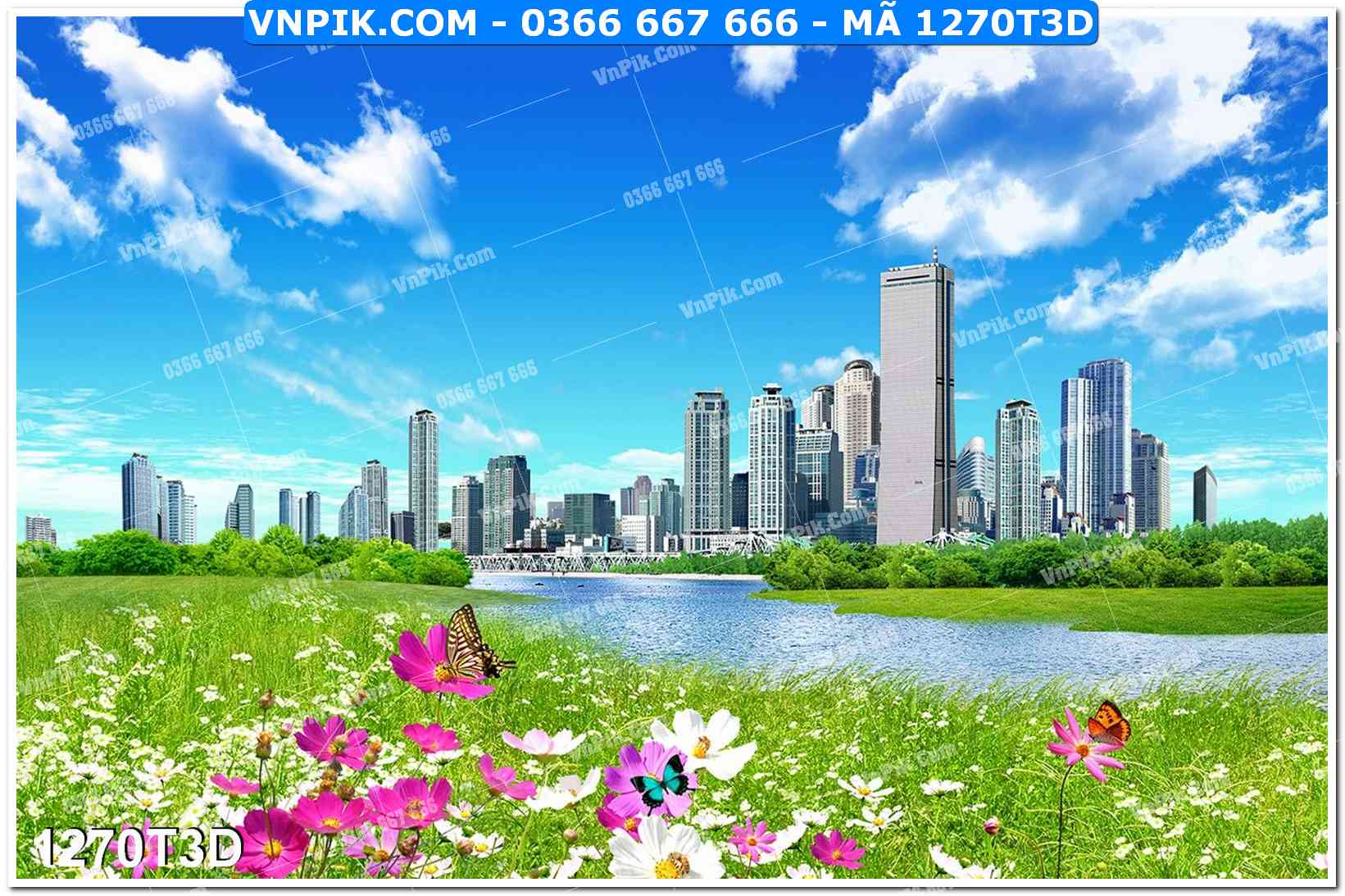 Trah Treo Tường – Tranh 3D Hiện Đại 1270T3D