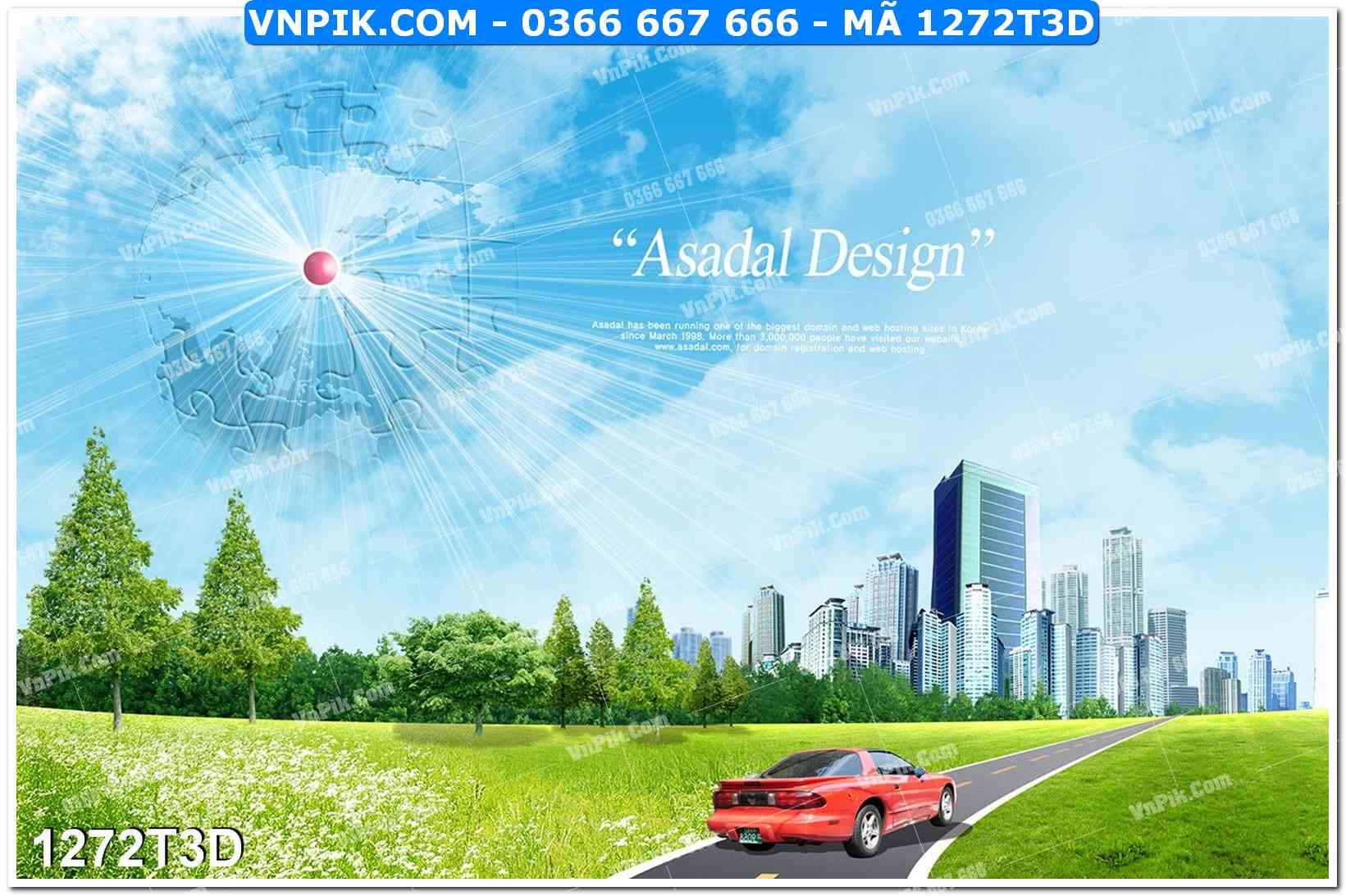 Trah Treo Tường – Tranh 3D Hiện Đại 1272T3D