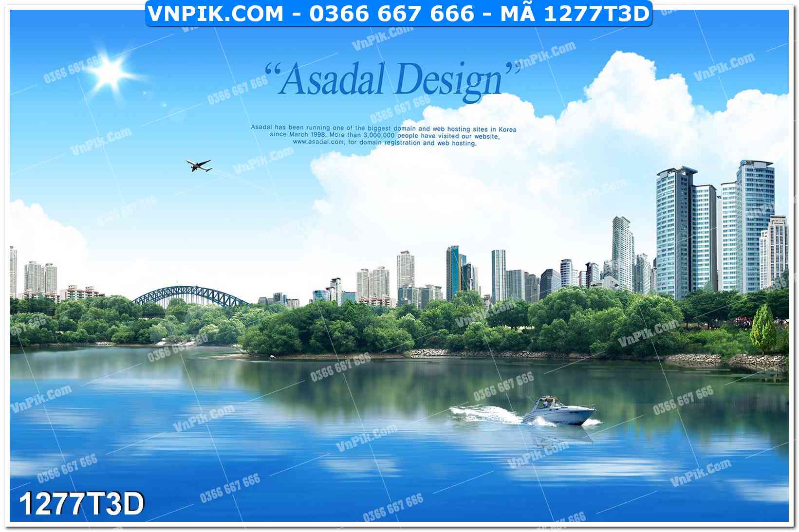 Trah Treo Tường – Tranh 3D Hiện Đại 1277T3D